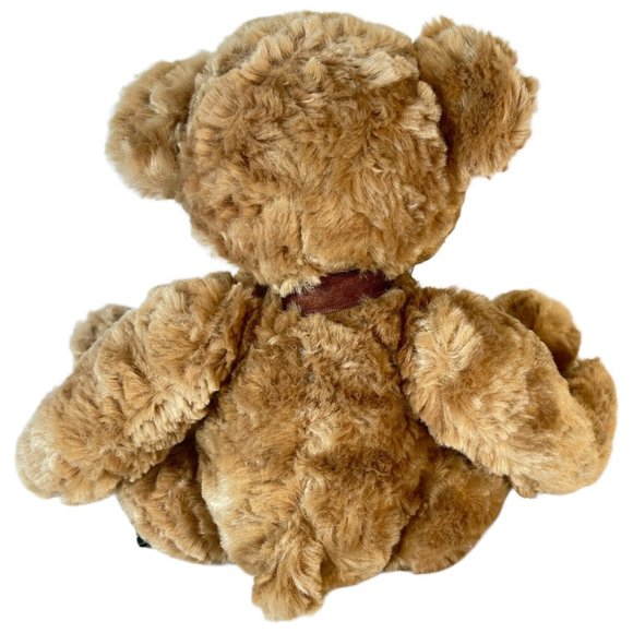 Russ Teddy Bear DEMETRI Plush Brown Bow 13” Sits Stuffed Animal Toy - Picture 4 of 7